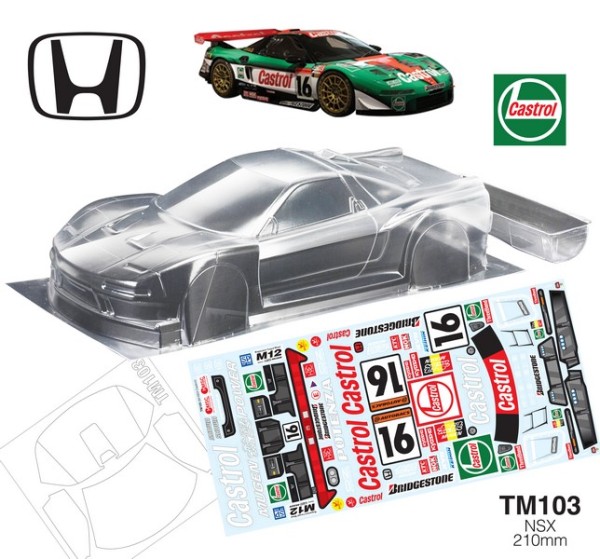 TeamC 1/10 NSX Karosserie 210mm M-CHASSIS