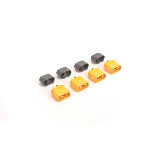 MK2980HM XT60 Plug with Sheath Male Only - 4pcs