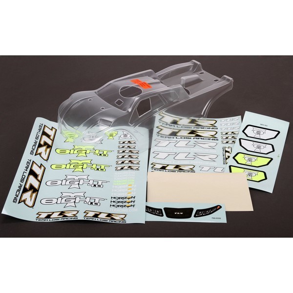 TLR240009 Losi Body Set Clear 8T 3.0 & 4.0