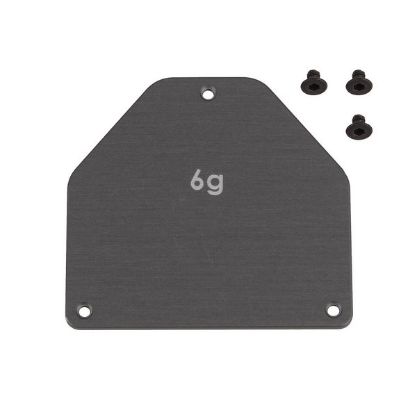 92444 Asso RC10B7 FT Aluminum Servo Weight Plate 6g