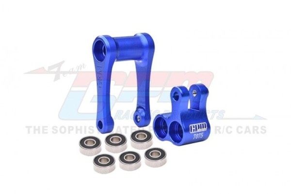 GPM ALU Knuckle & Pull Rod 1/4 PROMOTO-MX blau