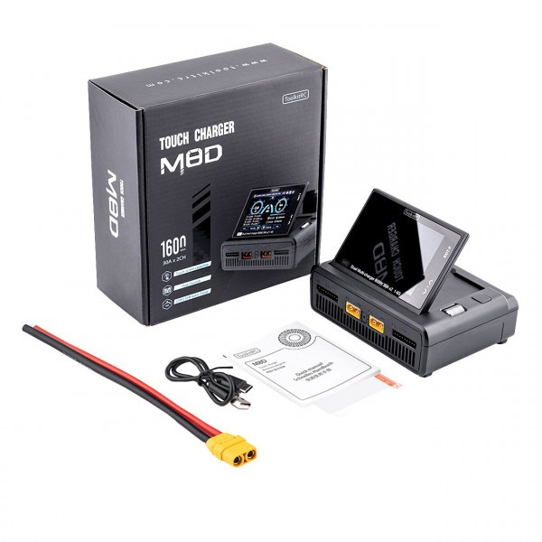 ToolkitRC M8D LiPo 1-8S 30A 2 Kanal Touch Duo Ladegerät - DC 10-49V