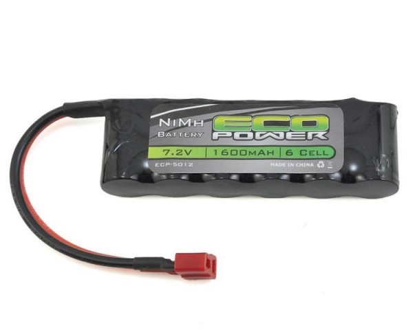 EcoPower 6-Cell 7.2V/1600mAh NiMH Flat Batterie