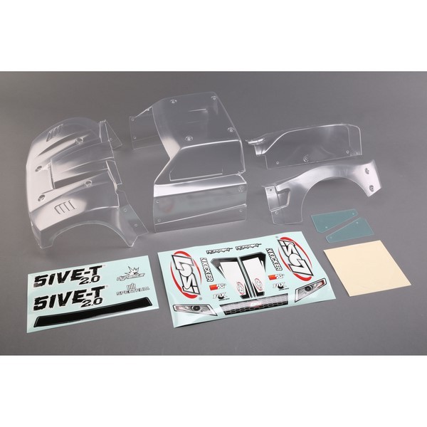 LOS350006 Losi Complete Body Set Clear 5ive-T 2.0
