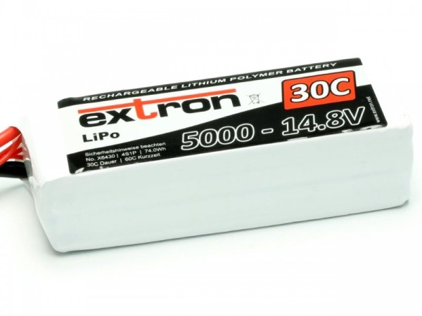 X6430 Extron LiPo Akku Extron X2 5000 - 14,8V (30C