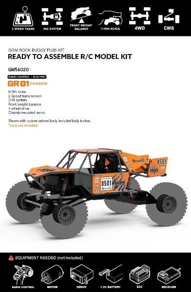 Gmade 1/10 GR01 GOM Rockbuggy Plus Kit