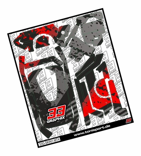 MR33 Sanwa MT4 Skin Sticker Sheet by 33Graphix