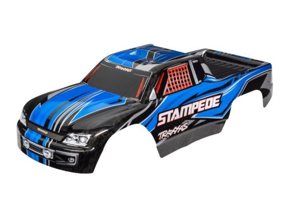 3651X Traxxas Karosserie 2WD Rustler Blau