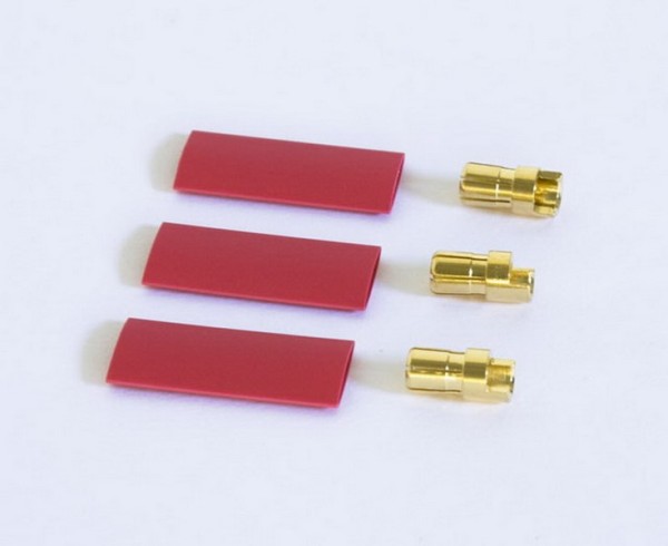 40015 Gold Plug 6.0 mm Male 3pc
