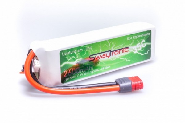 SWAYTRONIC LiPo 3S 11.1V 2600mAh 35C/70C T-Plug