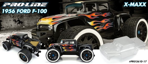 3610-17 Pro-Line 1956 Ford F-100 Truck Hot Rod 1/6 Karosserie klar Traxxas X-Maxx