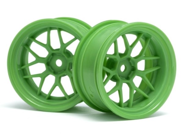 116532 TECH 7 WHEEL GREEN 52X26X+9MM OFFSET (2PCS)