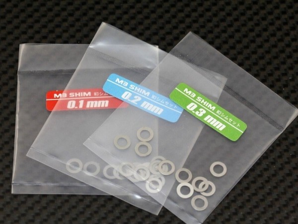 Destiny Shim Set M3 0,1 / 0,2 / 0,3mm