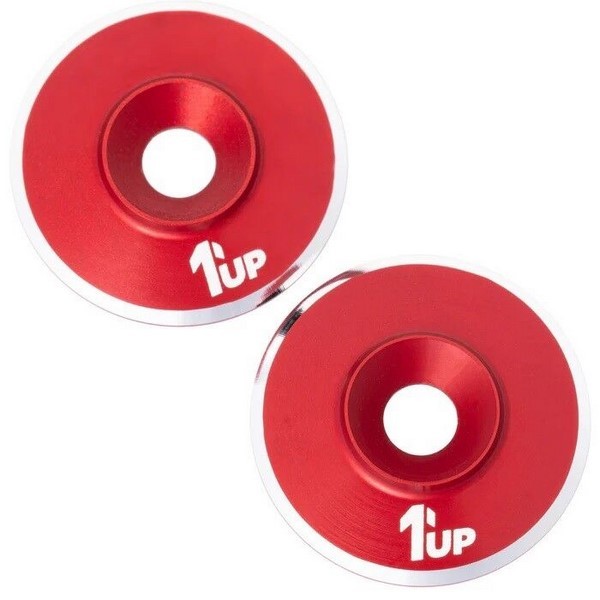 1up Racing LowPro UltraLite Wing Washers - Red (2)