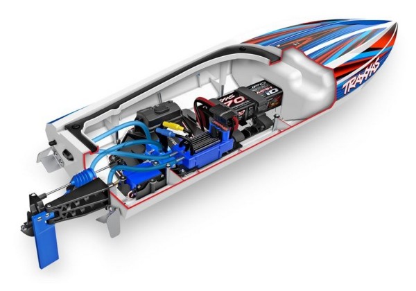 TRAXXAS DISRUPTOR Rennboot 756mm mit Selbstaufrichtung - Brushless 4s Grün