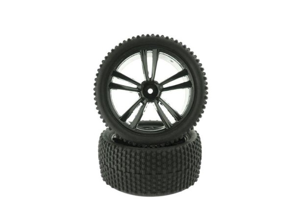31309W Himoto White Buggy Front Tires and Rims 312
