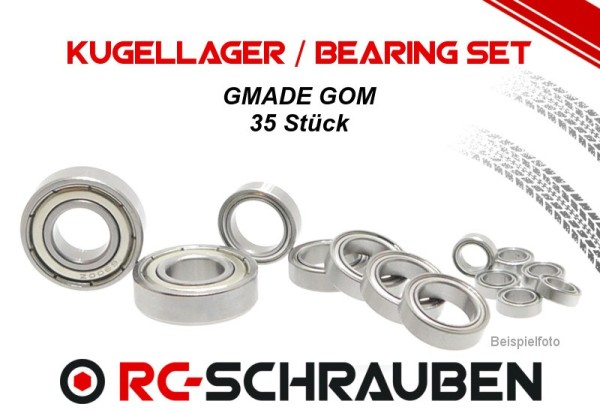 Kugellager Set (2RS) GMADE GOM ZZ Metalldichtung