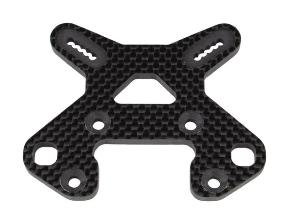 81503 Asso RC8B4 FT Front Shock Tower, carbon fiber