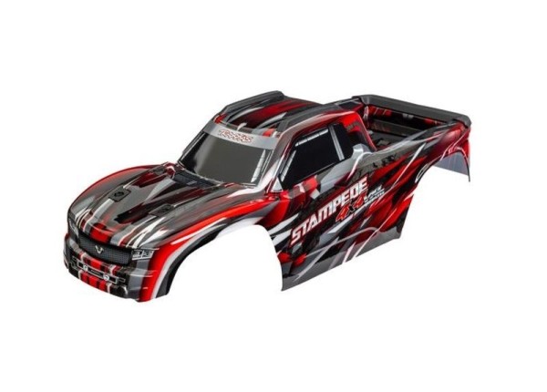 9014-RED Traxxas Karosserie Stampede 4x4 VXL Rot