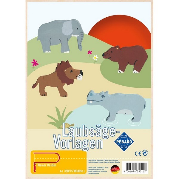 SIVA TOYS Laubsägevorlage Wildlife 1