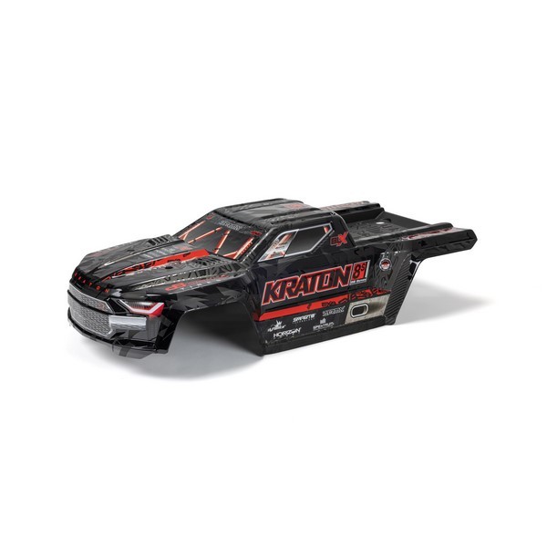 ARA409010 Arrma KRATON 8S Painted Decalled Trimmed Body Schwarz