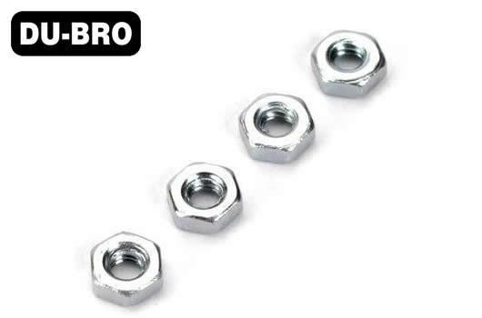 2104 DUBRO 2.5mm Hex Nuts (4)