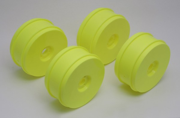 89297 Asso RC8 Wheels yellow 83 mm