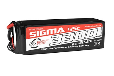 RC Plus Li-Po Batterypack Sigma 45C 3300mAh 7.4V
