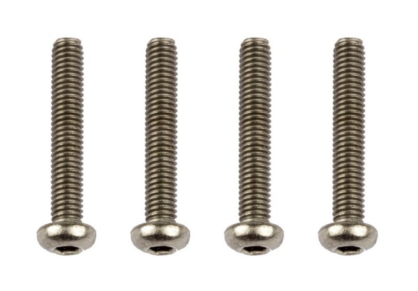 91586 Asso Ti Screws M3x18 mm BHCS