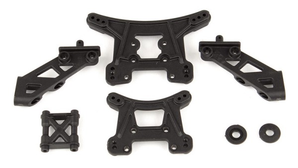 21503 Asso Front and Rear Shock Tower / Wing Mount