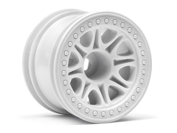 113339 SPLIT 8 TRUCK WHEEL (WHITE/2PCS)