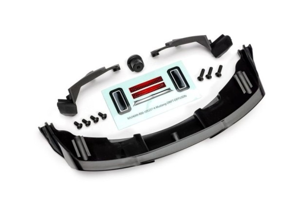 10513 Traxxas Diffuser Hinter + Karo-Support 4-Tec