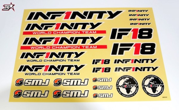 Infinity IF18 Decal Sheet - Black