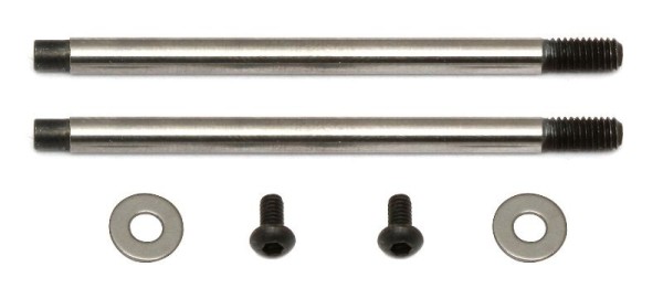 91620 Asso FT 3x27.5 mm Shock Shafts (V2) Chrome