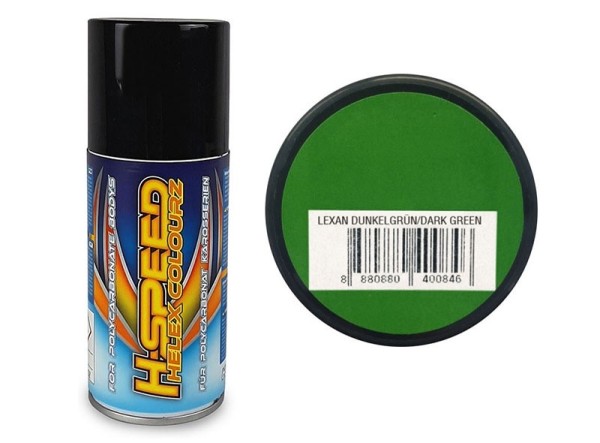 H-Speed Lexan Spray dunkelgrün / dark green 150ml