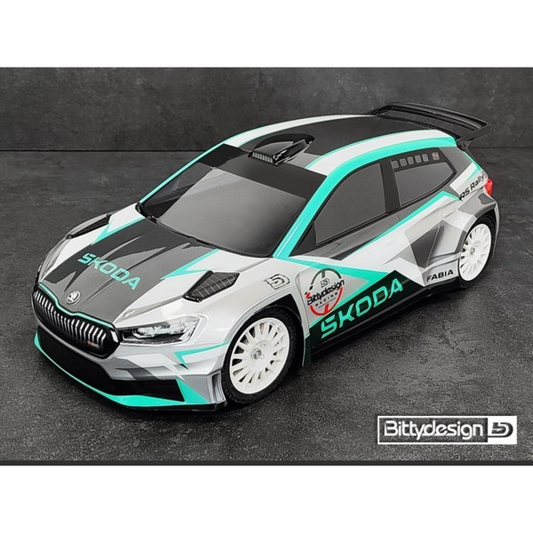 Bittydesign SKODA Fabia RS Rally2 1/10 190mm rally