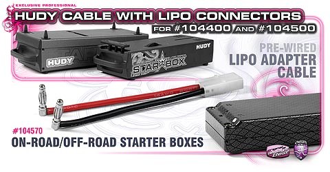 104570 Hudy Kabel Starterbox LiPo Hardcase