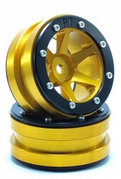Absima Beadlock Wheels PT-Slingshot Gold/Schwarz