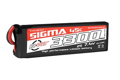 RC Plus Li-Po Batterypack Sigma 45C 3300mAh 7.4V