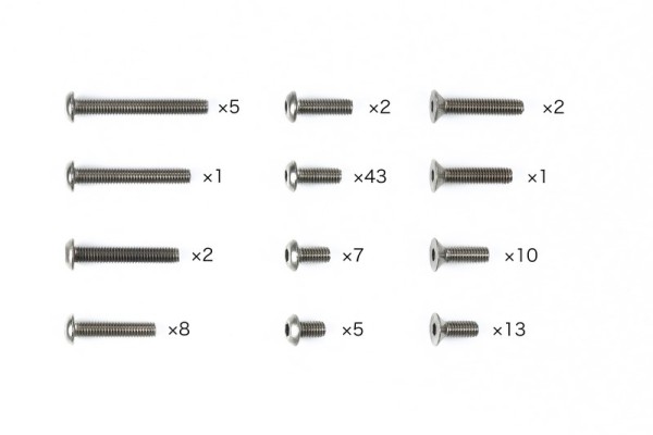 47509 Tamiya XM-01 Titanium Screw Set