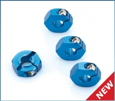122503 Aluminium Radmitnehmer blau (4Stk.) - S10