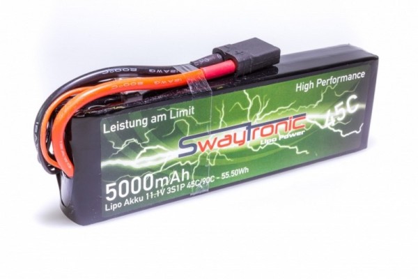 SWAY-TRX LiPo 3S 11.1V 5000mAh 45C/90C - Akku - TRX - Traxxas Stecker