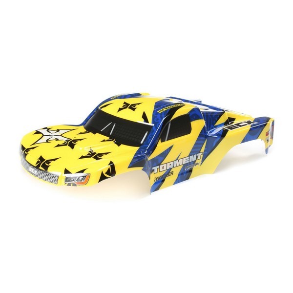 ECX230040 Body, Yellow/Blue: 1:10 2wd Torment