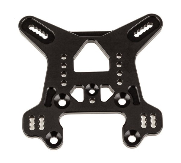 81505 Asso RC8B4 Rear Shock Tower, black aluminum