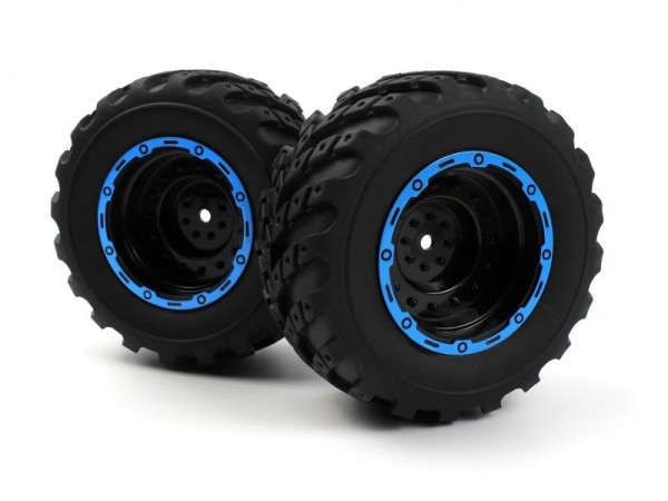 540182 Blackzon Smyter MT Wheels/Tires Blue