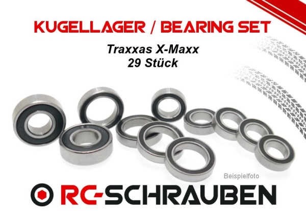 Kugellager Set für den Traxxas X-Maxx 6S - 2RS - Kunststoffdichtung (29)