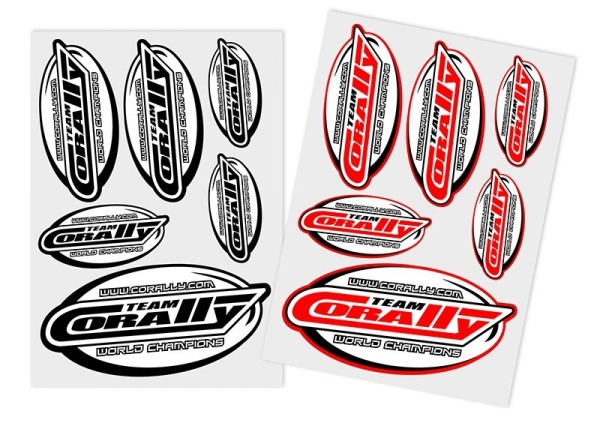 C-99922 Team Corally Sponsor Stickersheet CORALLY