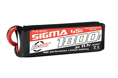 RC Plus Li-Po Batterypack Sigma 45C 1800mAh 11.1V