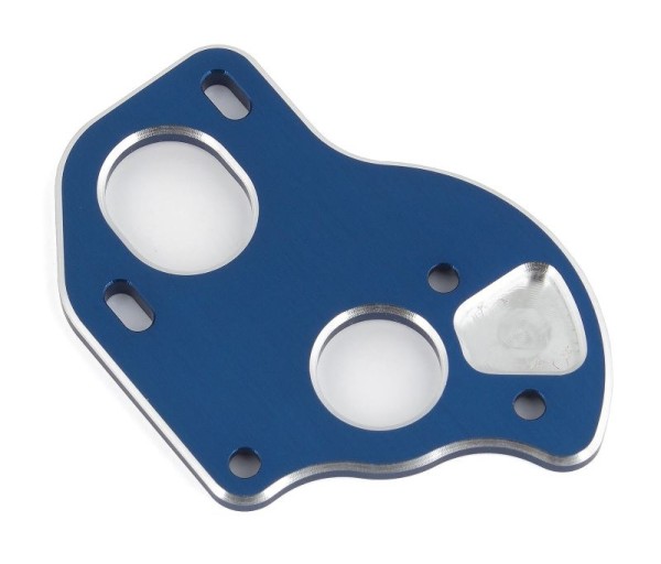 91795 Asso B6.1 Laydown Motor Plate, blue aluminum