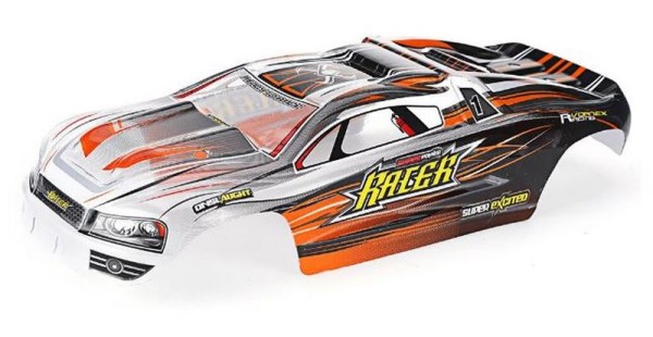 38-SJ01 Planet-RC PVC body (Orange) 1/16 Truggy Racer